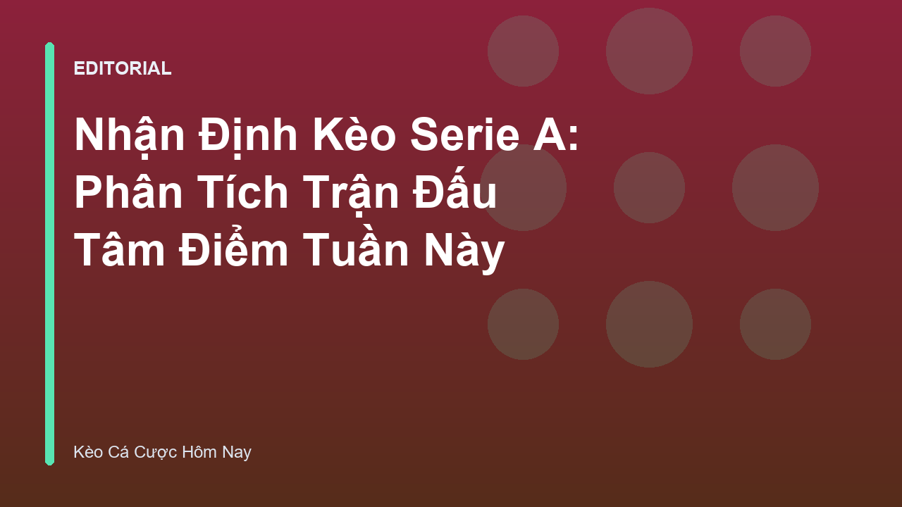 Cầu thủ bóng đá Serie A thi đấu trên sân